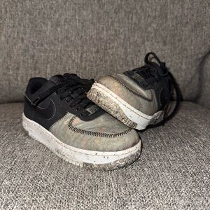 Nike Air Force 1 Crater Recycled Black, Size 6